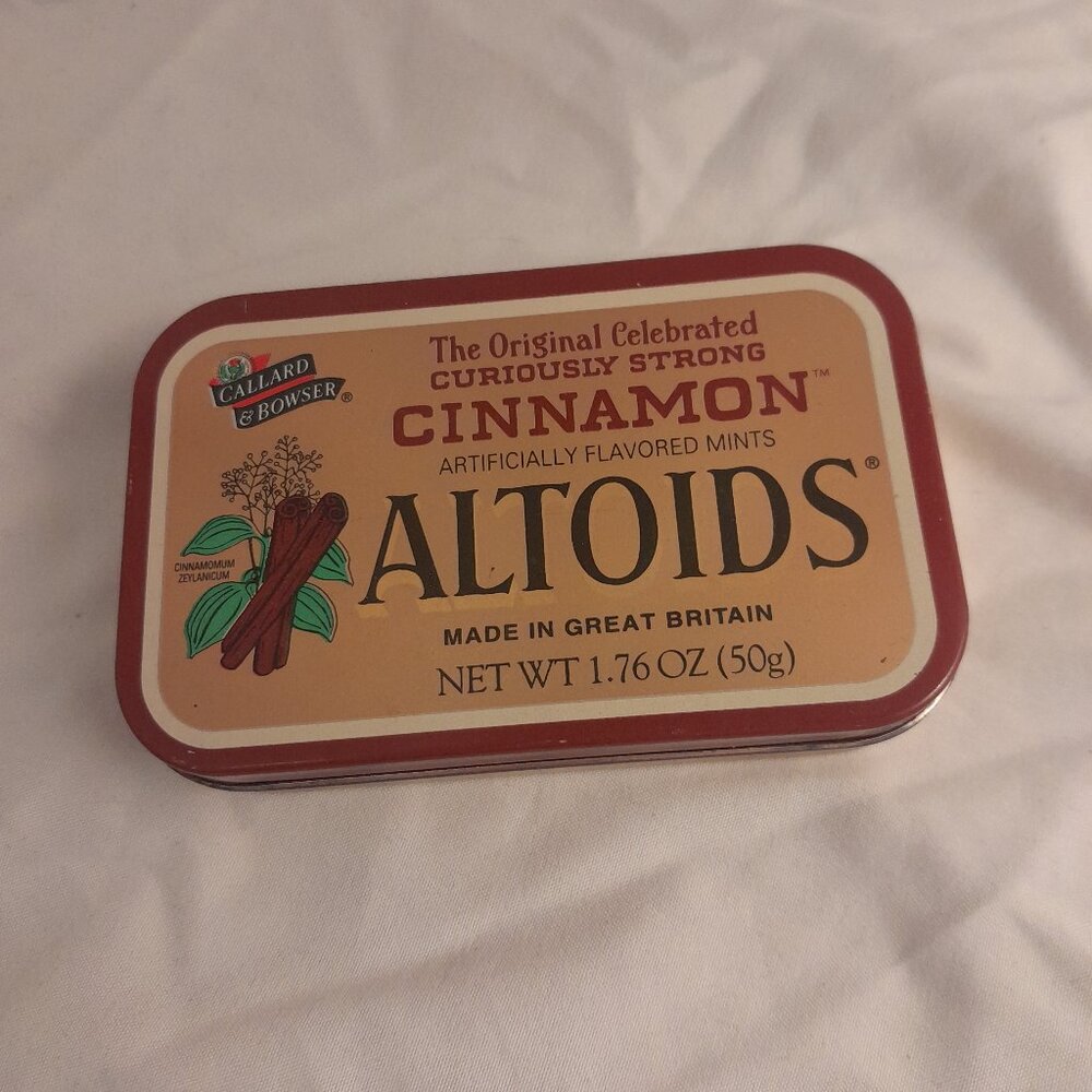 Vintage Y2K 2007 Great Britain The Original Celebrated Cinnamon Red Altoids Tin